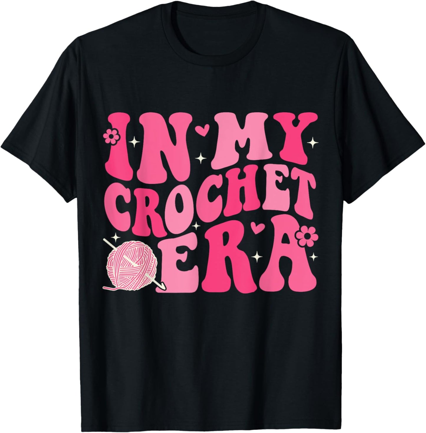 In My Crochet Era Groovy Grandma Mom Funny Crocheting Yarn