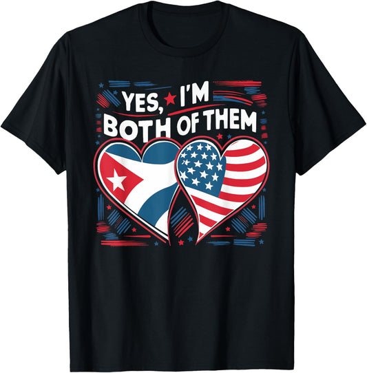 Half Cuban Half American Usa Flag Cuba America