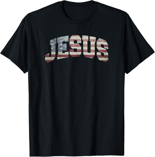 Usa Us Flag Patriotic 4Th Of July Jesus