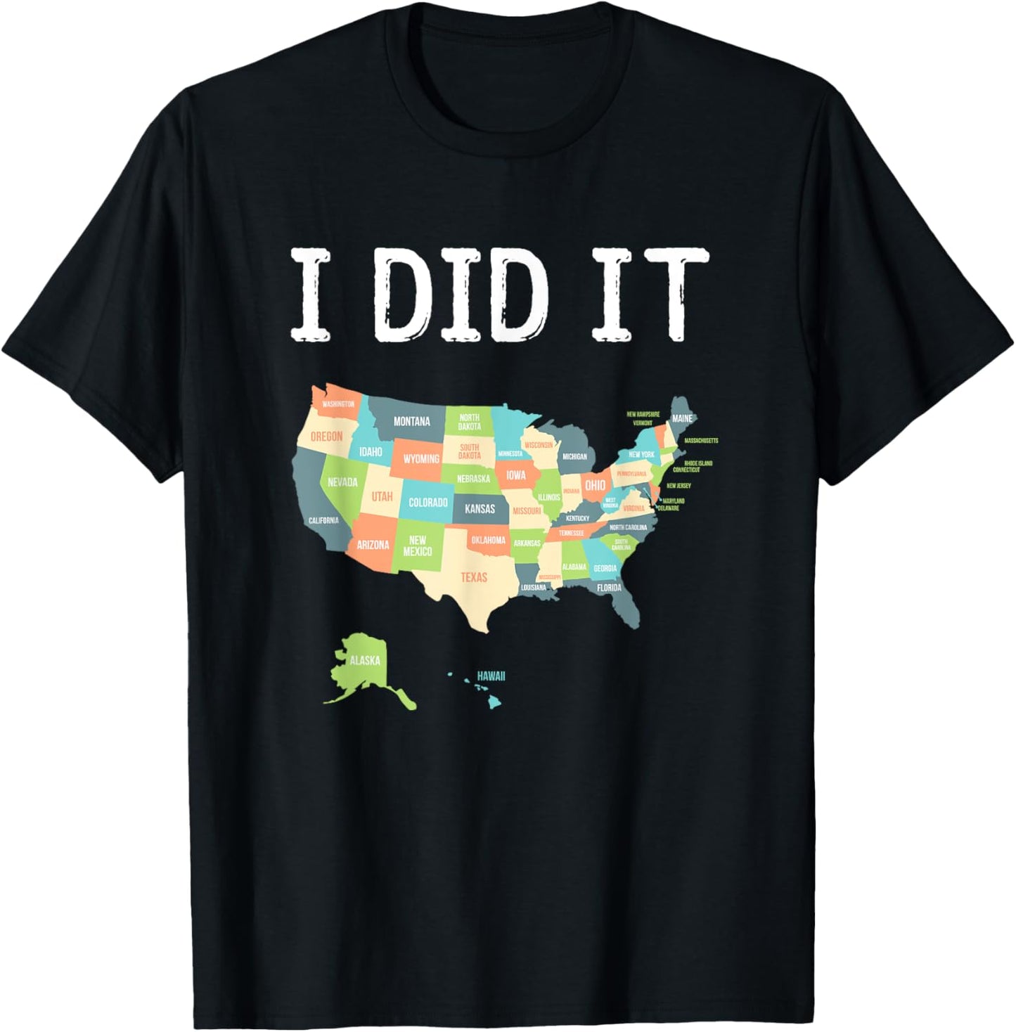 Visited All 50 States Gift Usa Map Gift For Travel