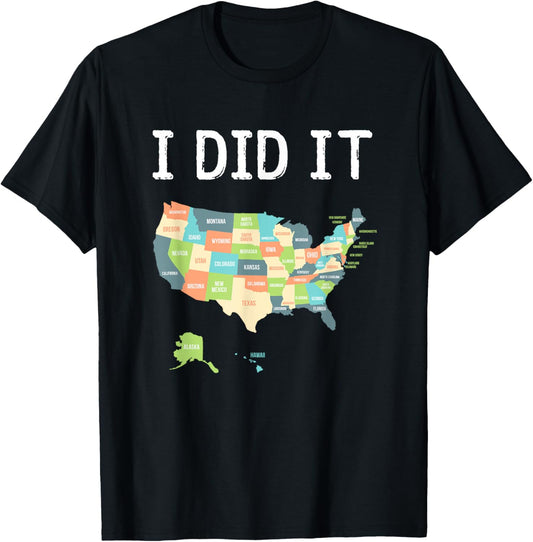 Visited All 50 States Gift Usa Map Gift For Travel