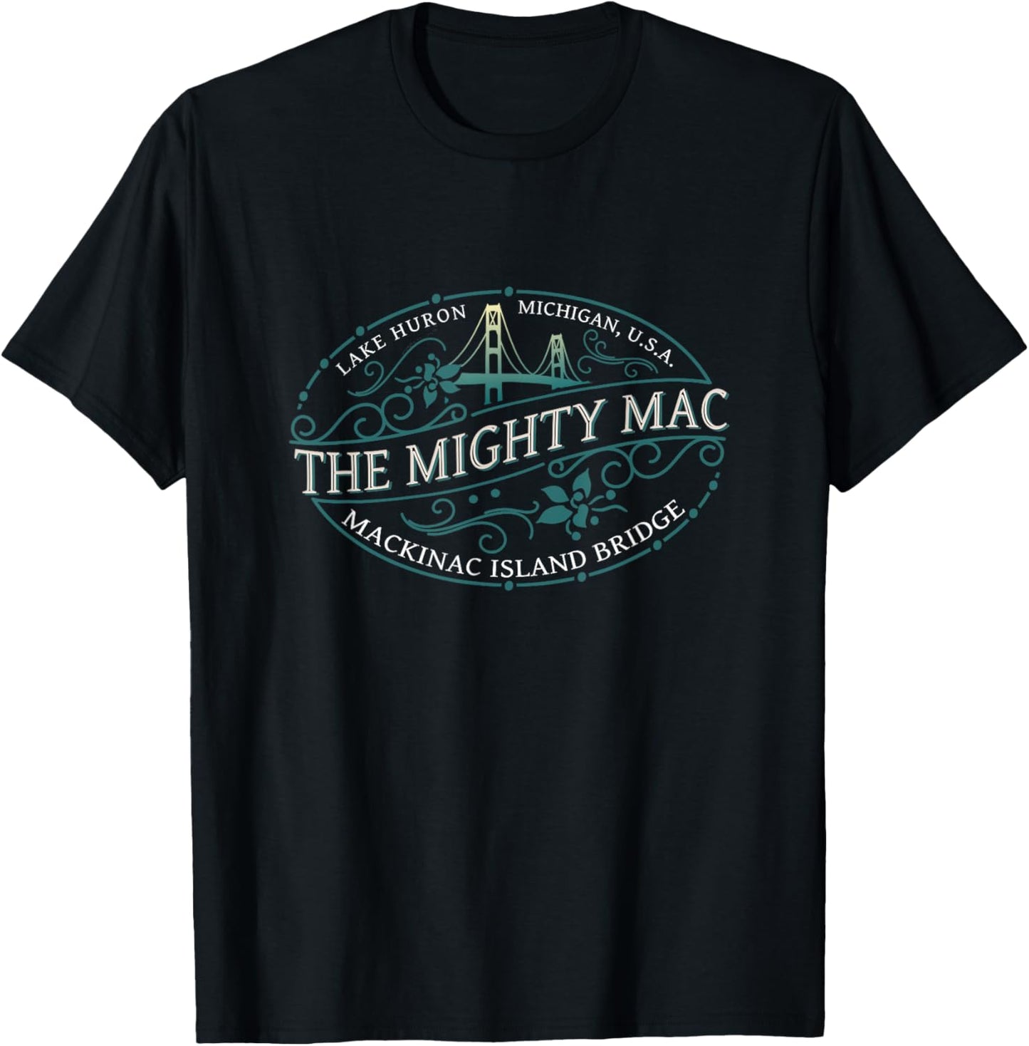 Mackinac Island Bridge Michigan Usa Lake Huron Souvenir