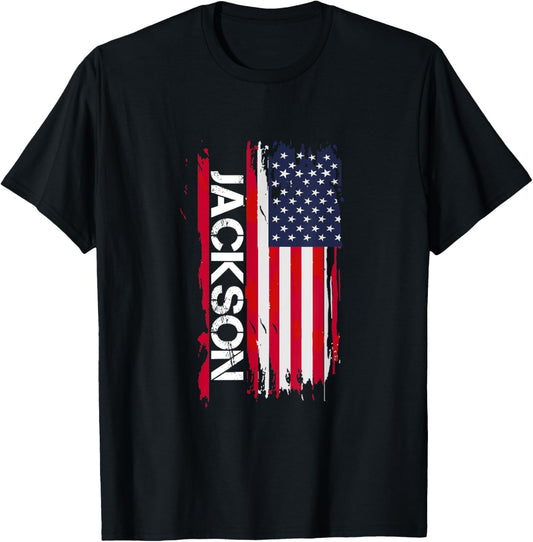 Jackson City Usa Black Unisex Adults T Shirt Small Classic Fit Crew Neck Short Sleeve Love Theme