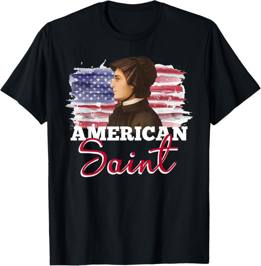 St Elizabeth Ann Seton American Saint Usa Flag Catholic