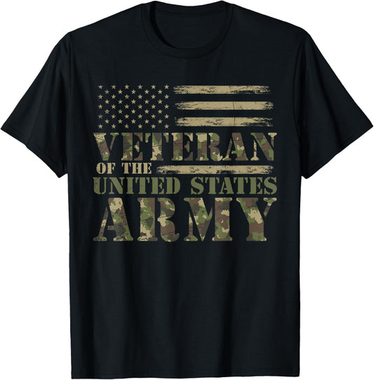 Proud Soldier United States Army USA Flag Camouflage Veteran