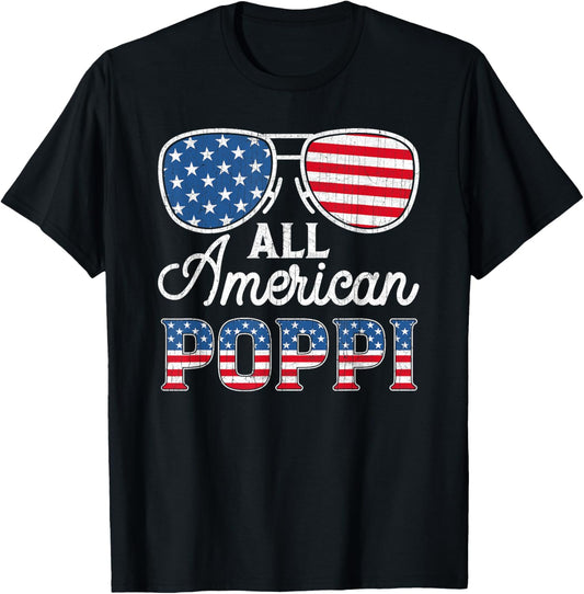 Usa Flag Sunglass With All American Poppi 4Th Of July