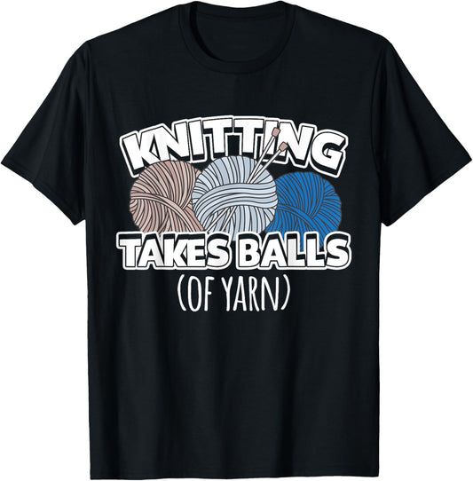 Funny Knitting Takes Balls Of Yarn