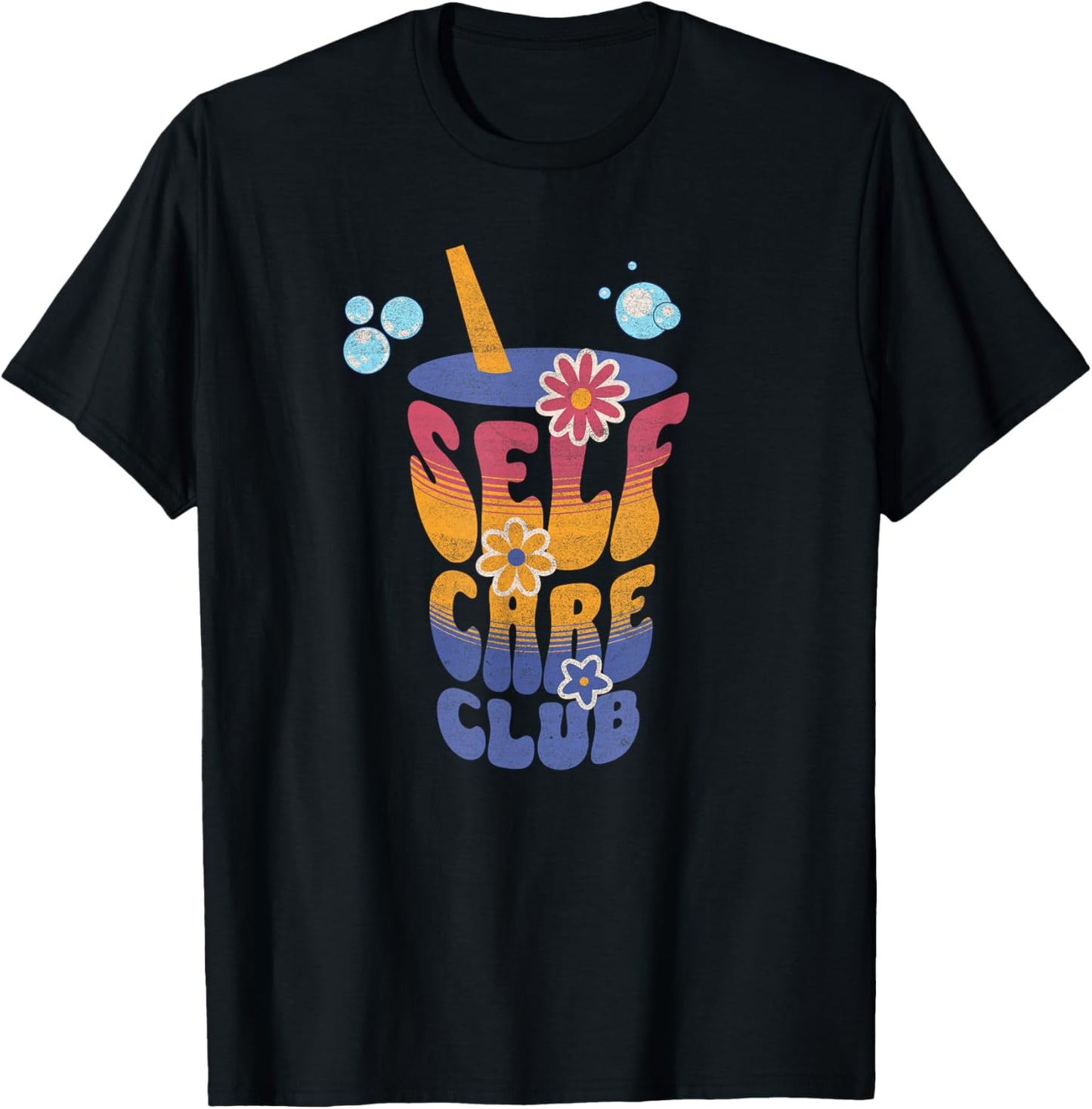 Self Care Club Cute Flowers Positivity Yoga Meditation Juice