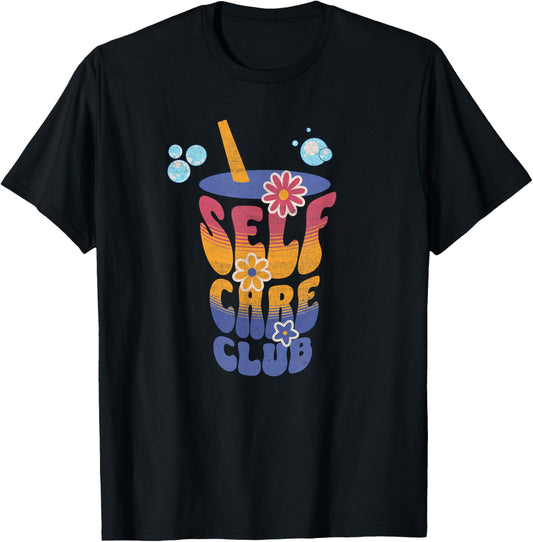 Self Care Club Cute Flowers Positivity Yoga Meditation Juice