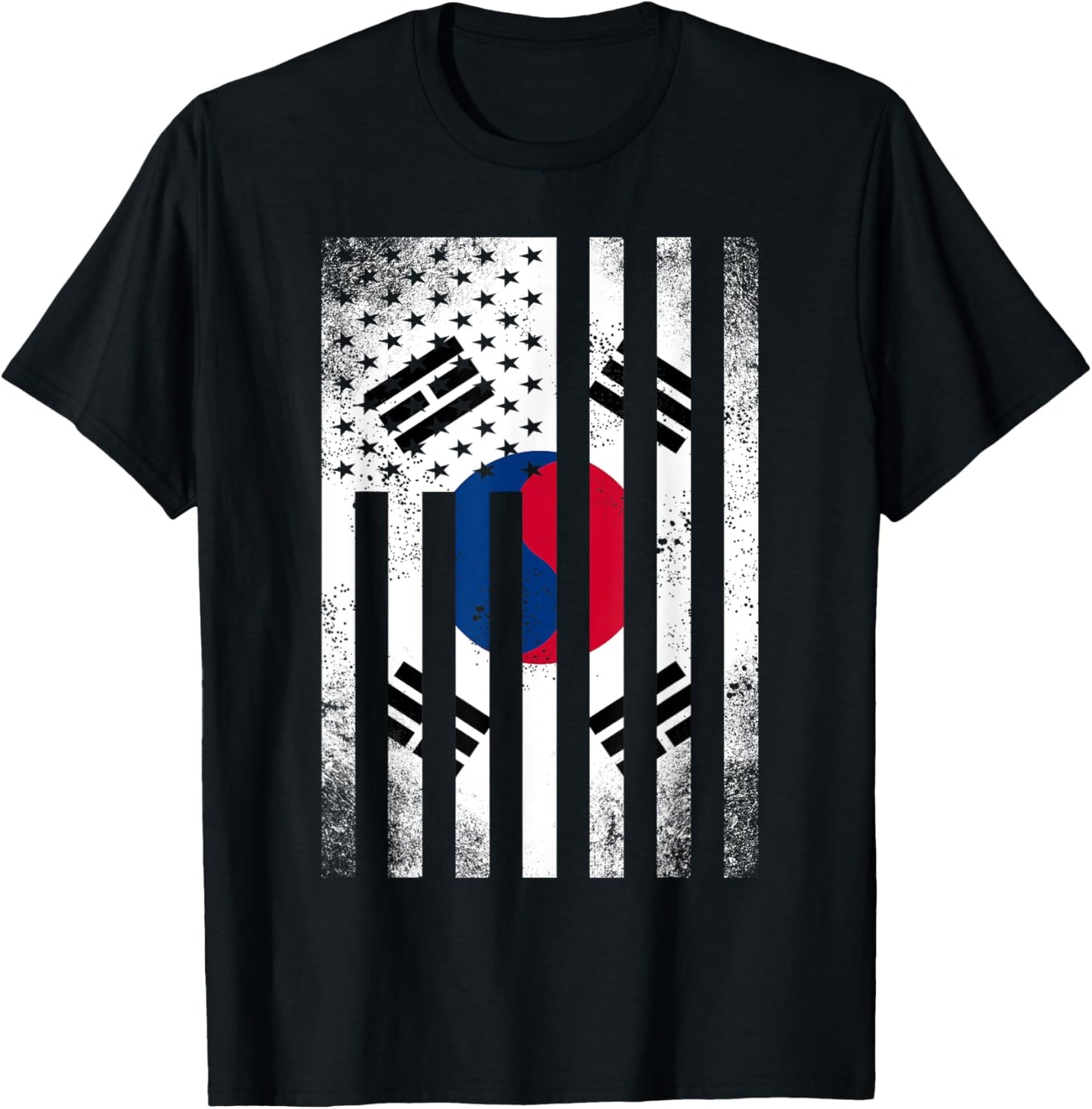 Half South Korean Flag Vintage American Inside Me Usa Gift