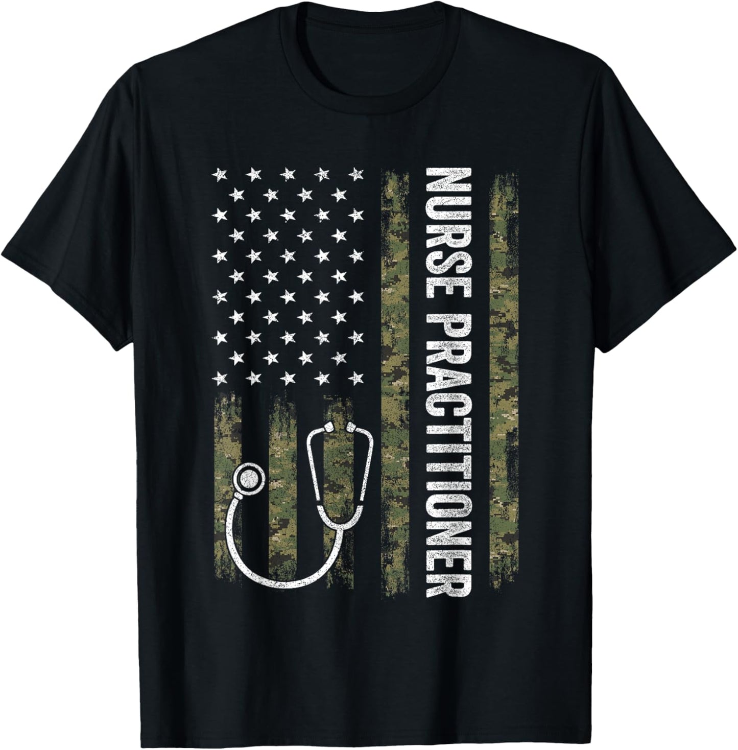 Nursing Shirts For Women Men Nurse Practitioner Usa Flag