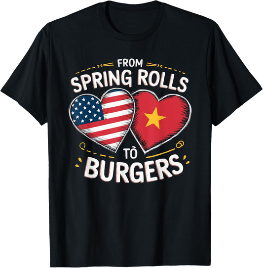 Half Vietnamese Half American Usa Flag Vietnam America
