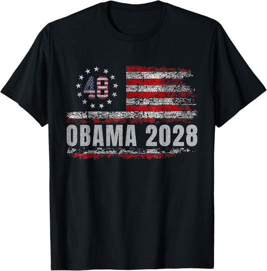 Obama 48 President American Flag Obama For President 2028
