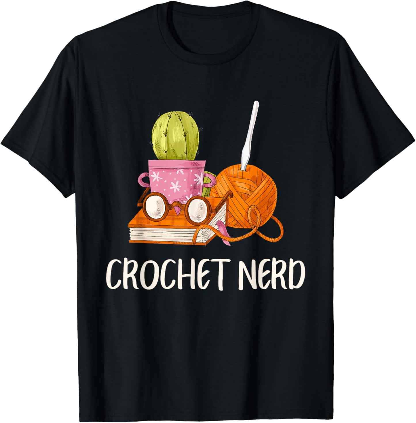 Crochet Nerd Funny Grandma Mom Crocheting Yarn Lover