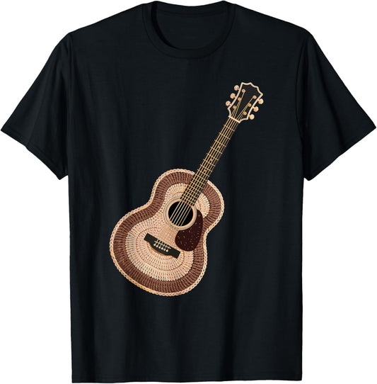 Acoustic Guitar Crochet Yarn Guitarist Musician