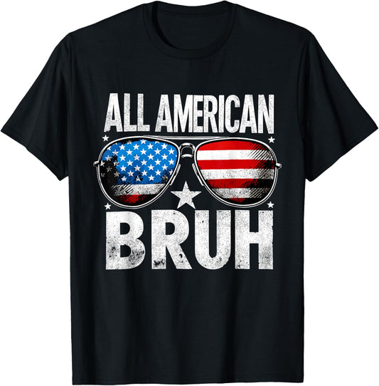 All American Bruh 4Th Of July Boys Patriotic Kids