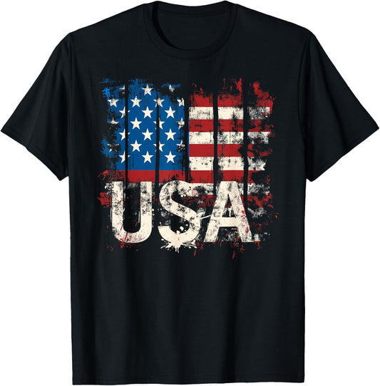 Retro American Flag Usa 4Th Of July