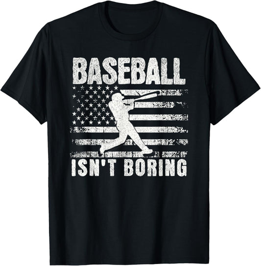Baseball Isnu2019T Boring Usa Flag