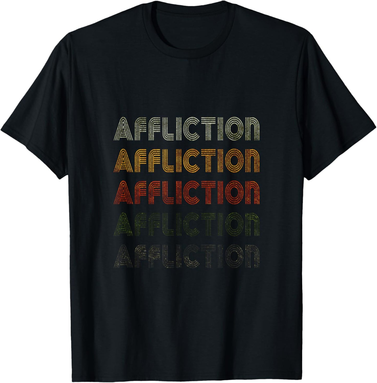 Love Heart Affliction Tee Grunge Vintage Style Black