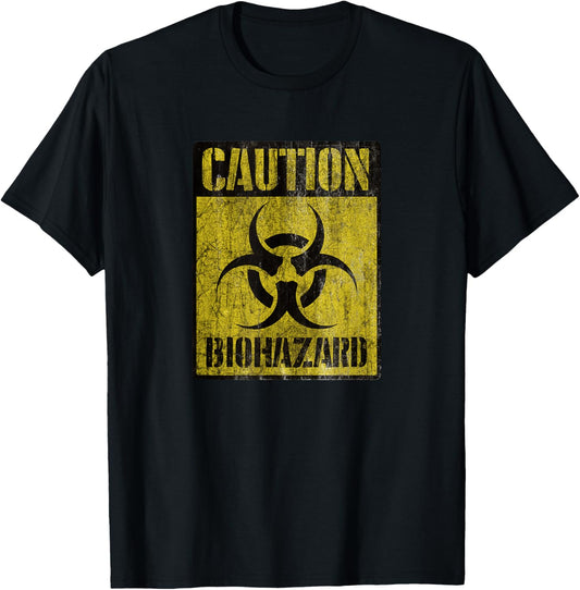 Grunge Biohazard Symbol Post Apocalypse Warning Sign