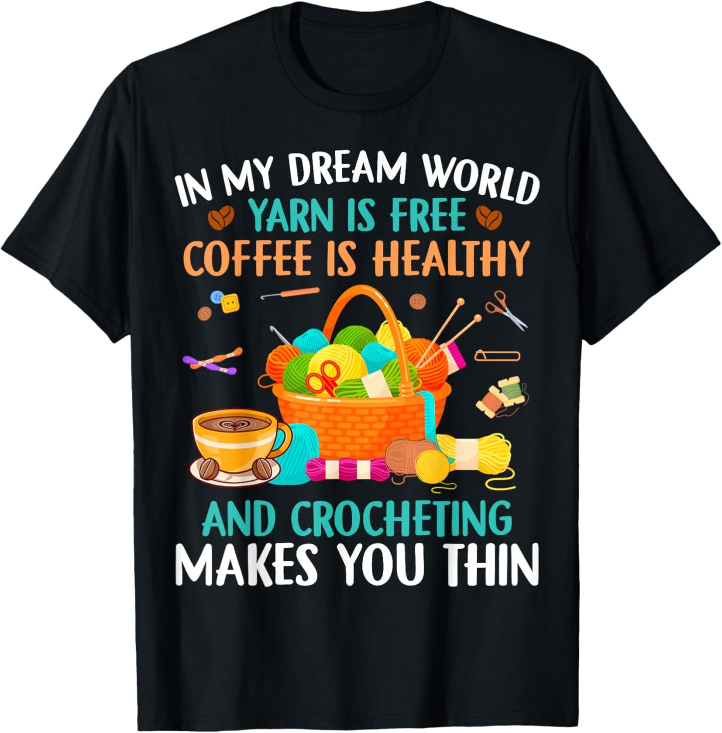 Funny Crochet Yarn Coffee Collecting knit Yarn Ball knitting