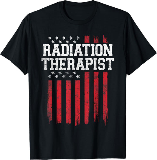 Radiation Therapist Proud American Flag Usa Patriotic