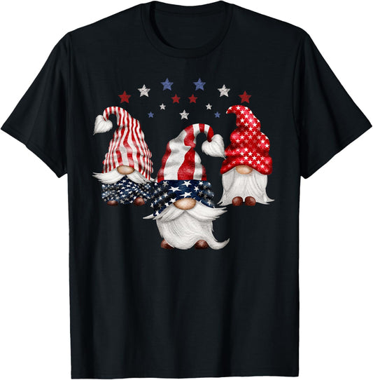 4Th Of July Patriotic Gnomes Funny Cute American Usa Flag