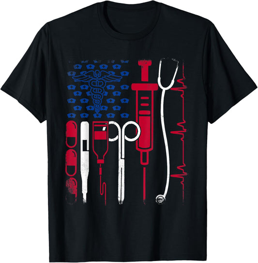 Nurse Tool American Flag Pride 4Th Of July Proud Nurse