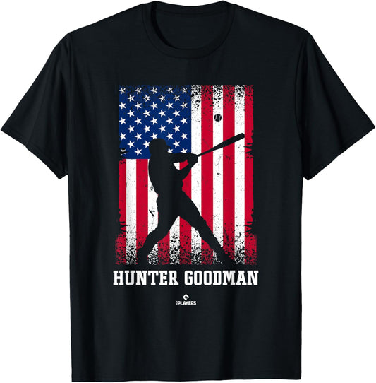 American Flag Swing Hunter Goodman Prospect Baseball Fan