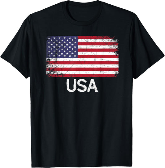 American Flag Vintage Made In Usa United States Gift