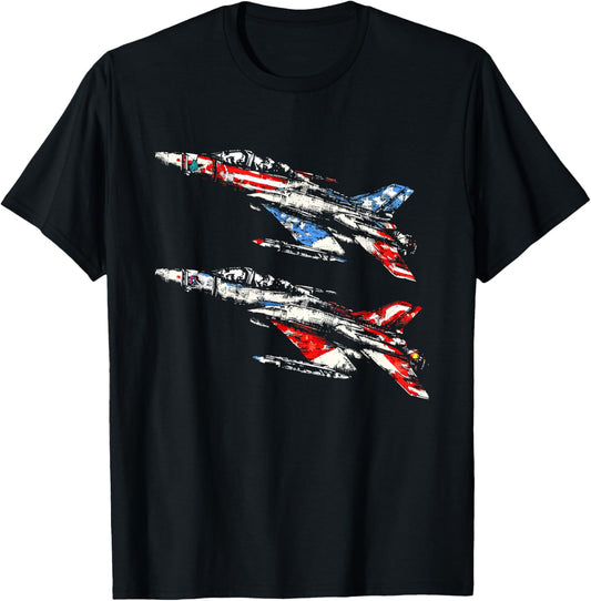 Jet Fighter Pilot American Flag Patriotic Usa 4Th July