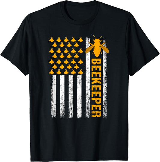 Patriotic Passionate Beekeeper Usa Flag Bee Lover