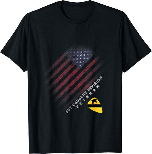 1St Cavalry Division Veteran American Flag Veterans Day Xmas