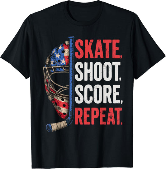 Hockey Gifts Stuff Jersey Usa American Flag 4 Of July
