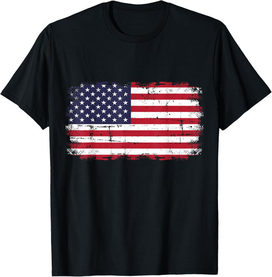Usa American Flag With Stars And Stripes Vintage Style