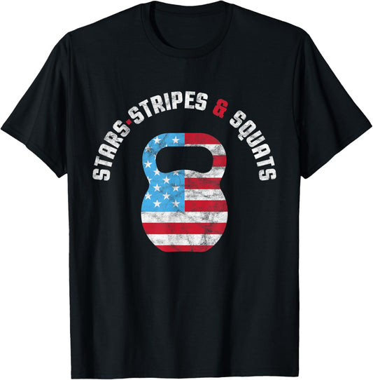 Stars Stripes And Squad Workout Gym Usa Flag 4Th July