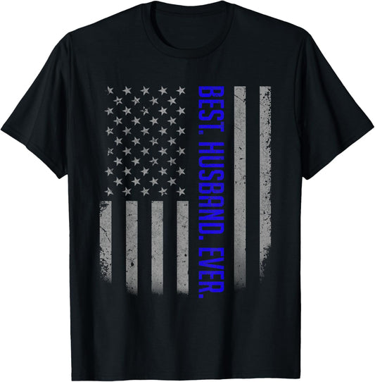 Best Husband Ever American Flag Shirt Gift For Fathers Day