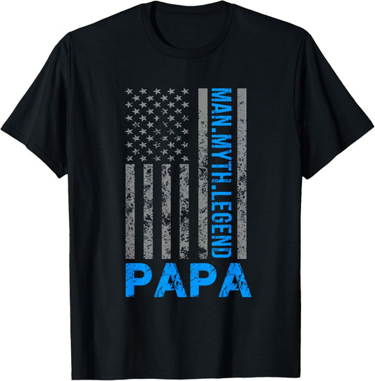 Papa American Flag Man Myth Legend