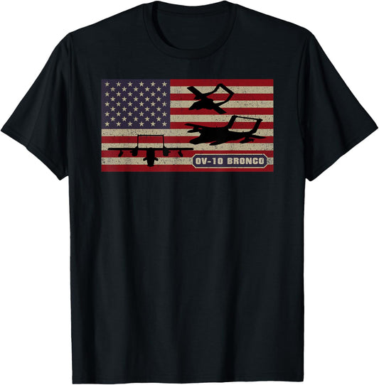 Ov 10 Bronco Observation Aircraft American Flag