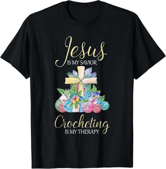 Jesus is My Savior Crochet Therapy Crocheting Craft Maker