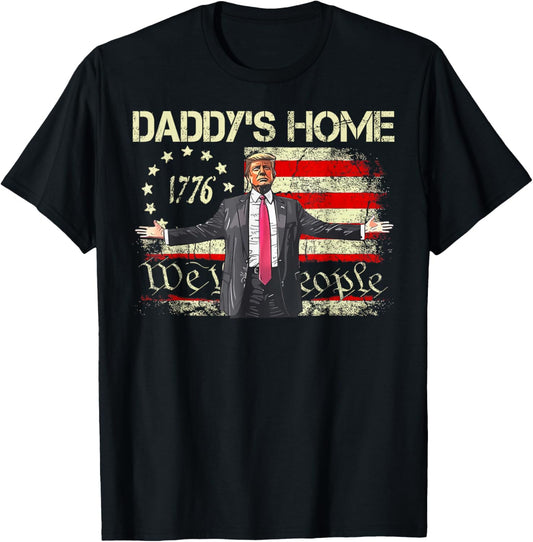 American Flag Trump 2024 Daddys Home We The People