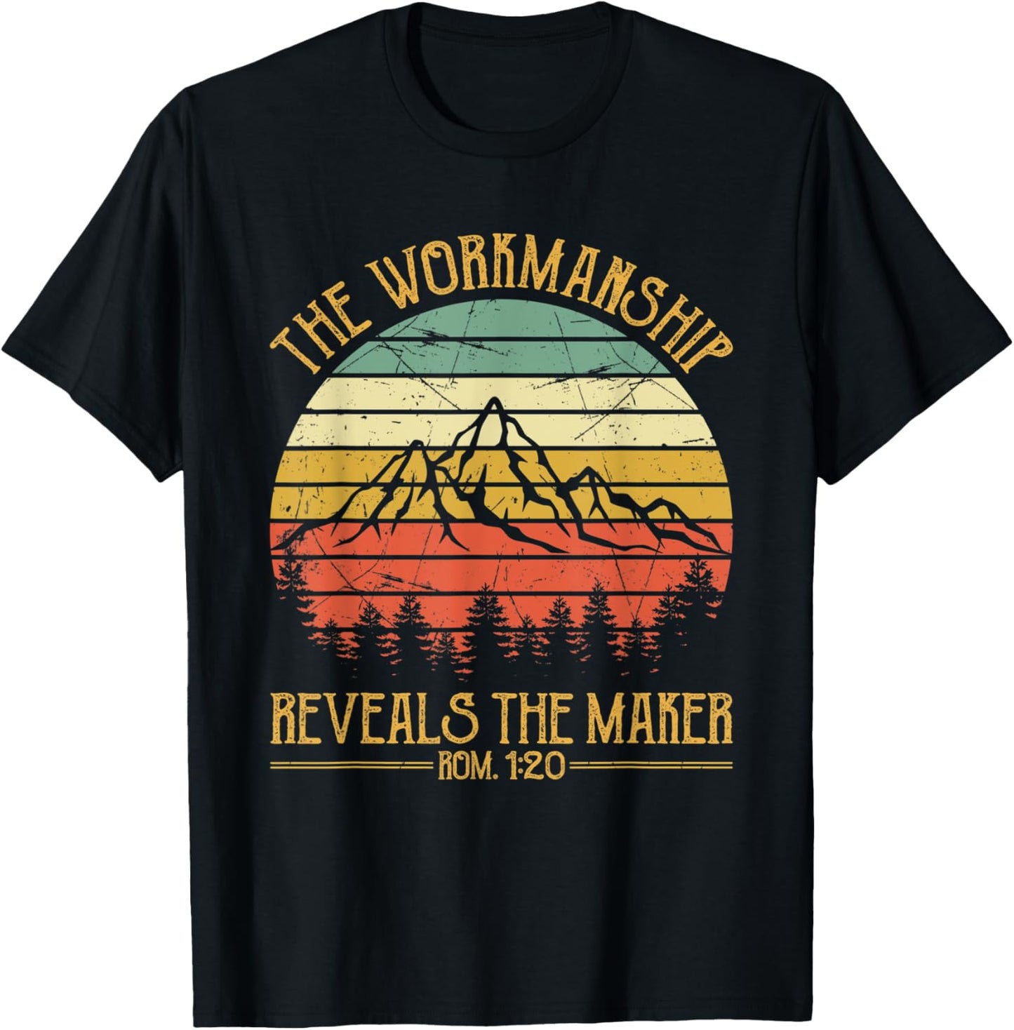 Mens The Workmanship Reveals The Maker Tshirt Mens Christian