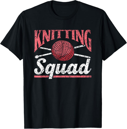 Knitting Squad Hobby Yarn Knit Knitter Knitting