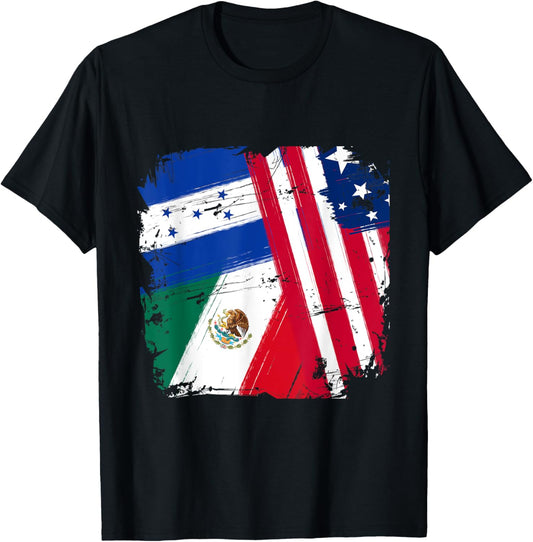 Usa Mexico Honduras Flags