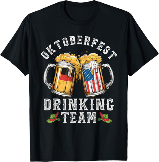 Oktoberfest Squad Drinking Team Beer German American Flag