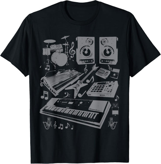 Beat Maker T-Shirt Old School Hip Hop Rap Music Apparel
