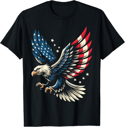 Bald Eagle Patriotic American Flag 4Th Of July