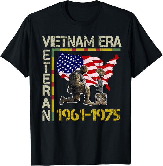 Vietnam Veteran Era 1961 1975 Memorial Flag Usa American