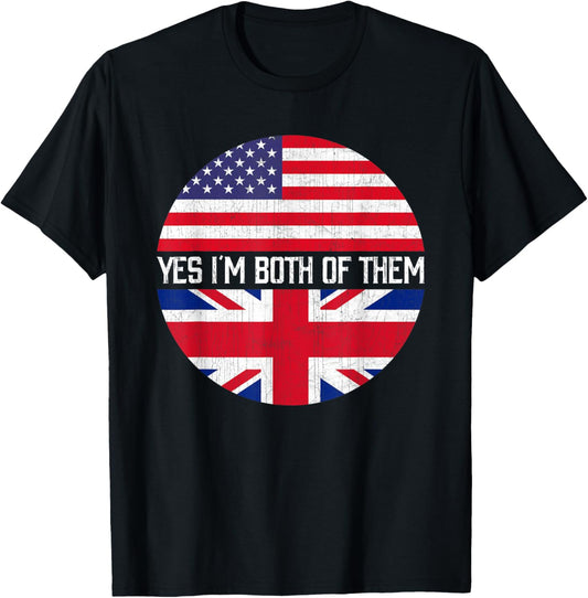 Half American Half British Usa Flag Family Heritage