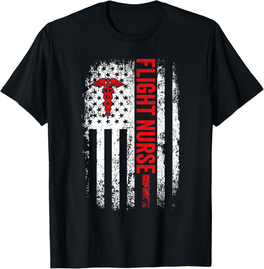 Us American Flag Flight Nurse Funny Nursing For Women Men